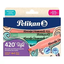 Marcadores Permanente Pastel Pelikan 420 X 4 Uds