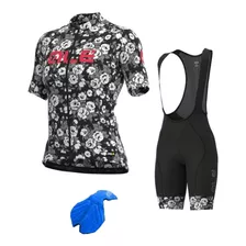 Roupa De Ciclismo Feminino ( Camisa E Bretelle ) + Brinde 