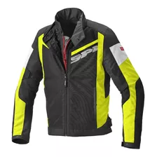 Chamarra De Moto Spidi Breezy Net H2out Negro/ Hivis Ventila