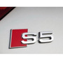 Par De Emblemas Quattro Audi A5/s5 2008-2023 Negro/rojo