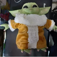 Baby Yoda Grogu, Peluche Y Plástico, 20cm 