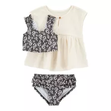 Traje De Baño Bebé Niña Set Conjunto Alberca - Carters 