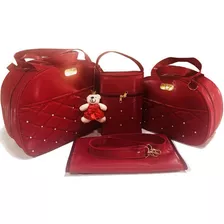 Kit Bolsas De Bebê Saída Maternidade Menina/menino Vermelho