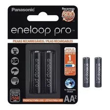 Pilha Recarregável Panasonic Eneloop Pro Pequena Aa C/2 Un.