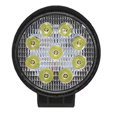 40 Un Farol Milha Redondo 09 Led 27w 12/24v Caminhão Trator