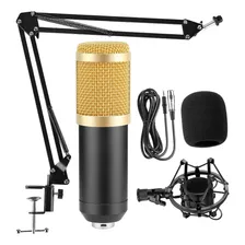 Kit Microfono Omnidireccional Soporte Brazo Antipop Araña 