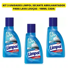 Kit 3 Und Limpol Secante Abrilhantador Para Lava Louças