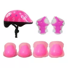 Kit De Proteçao Infantil Capacete Joelheira Dm Toys Dmr5489