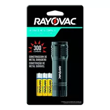 Linterna Metalica Rayovac Mini 300 Lm Incluye 3 Pilas Aaa Color De La Luz Blanca