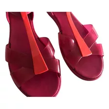 Sandalia Melissa Súper Cómodas Color Fucsia Talle 40