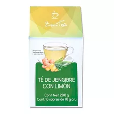 Té De Jengibre Con Limón 16 Sobres De 1.8g C/u Zen Tea