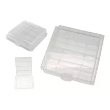 Estuche Plástico Porta 4 Pilas Aaa - X10 Unidades