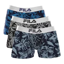 Pack X3 Bóxer Fila Estampado Palmeras A Precio De Oferta.