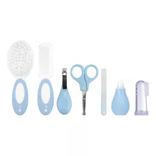 Kit Higiene Para Bebê 7 Peças Pimpolho Cor Azul-claro