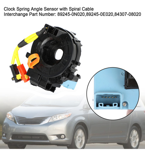 Sensor De ngulo Resorte Reloj Para Toyota Sienna 2011-2014 Foto 6