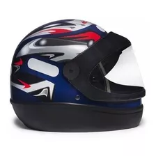 Capacete San Marino Grafic Moto Integral Fechado Todas Cores Cor Azul Tamanho Do Capacete 58