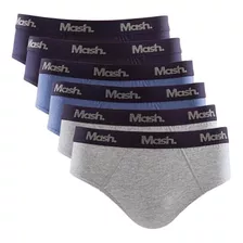 Kit 6 Cuecas Masculino Slip Mash De Algodão Alta Qualidade