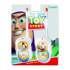 Brinquedo Walkie Talkie Infantil Toy Story Da Candide 4950 Cor Branco