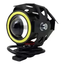 Faro Led Cree Ojo Angel Y Lupa Optica Auxiliar U7 Motos 