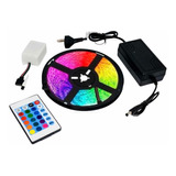 Tira Luces Led 5050 Rgb, Kit Completo,control Y Fuente