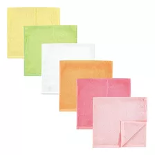 Hudson Baby Baby Rayon De Bamboo Burpcloth 6pk, Citrus, One 