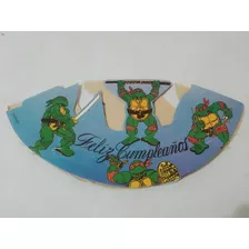 Viseras Cotillón Tortugas Ninja Celestes Zona Retro 