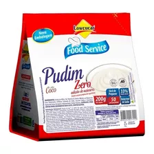 Pudim Lowçucar Zero Açúcares Sabor Coco 200g