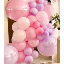 10 Unid Balão Candy Color Rosa Perola Brilho 16 Pol 