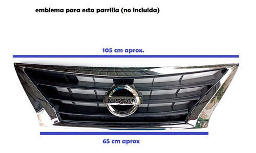 Emblema Parrilla Versa N17x 2012-2020 Original Genuino Nissa Foto 4