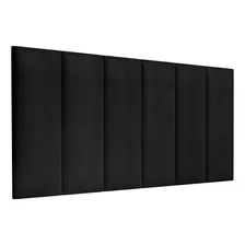 Painel/ Cabeceira Madri Para Cama Box 1,40 Preto