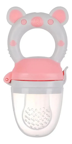 Chupeta Alimentadora Bichinhos Frutas Legumes Vegetais Full Cor Rosa