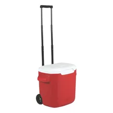 Hielera Playa Latas 16 Qt Con Ruedas Roja 300116 Coleman C36