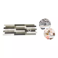Mosaico Autoadhesivos De Metal Cepillado Elegante Ecológico 