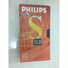 Fita Vhs Philips T120 Virgem Fita De Vídeo