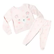 Conjunto Sudadera Estampado Con Pants Para Toddler Niña