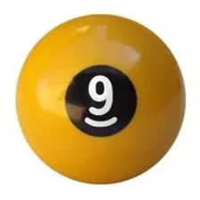 Bola Numero 9 Bilhar Sinuca Snooker 50mm Nova Avulsa