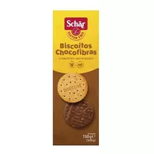 Kit C 3 Biscoitos Chocolate S/ Glúten Chocofibras 150g Schar
