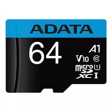 Cartão De Memória Adata 64 Gb Classe 10 V10 Câmera Wi-fi Ip