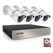 Zosi 4ch Full True 1080p Video Security Dvr 4x 1080p Hd