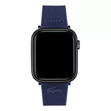 Malla Lacoste Original Para Apple Watch 42/44mm Azul