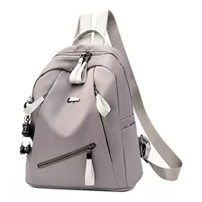 Mochila Casual Kivian Fashion Kv1410 Color Caqui Diseño Liso 10l