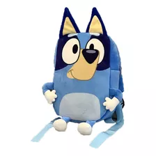 Mochila De Felpa Diseño Bluey Y Bingo Estilo Escolar