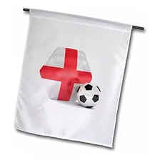 3drose Inglaterra Balón De Fútbol - Bandera De Jardín, 12