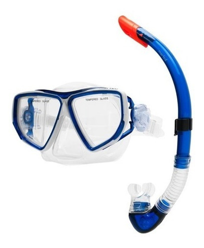 Snorkel Profesional Buceo Completo Marfed Valvula Mascara