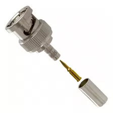 Conector Bnc Plug Str 50 Ohm Crimp Rg58