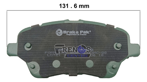 Pastilla Freno Del Brake Pak Para Ford Fiesta Foto 6