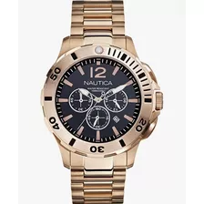 Relogio Pulso Nautica N27524g Dive Style Chrono Black Dial Cor Da Correia Aço Inox Dourado Cor Do Bisel Aço Inox Dourado Indicação De Minutos Em Preto Cor Do Fundo Preto