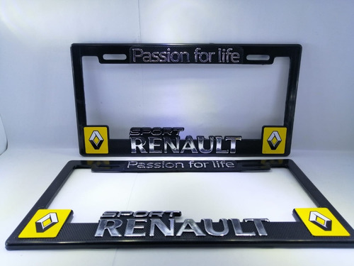 Portaplacas Renault Rs, Par  (2) Piezas. Foto 2