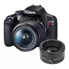  Canon Eos Rebel Kit T7 + 18-55mm Is Ii + 50mm Stm Dslr Color Negro 