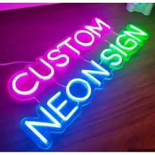 Painel Letreiro Luminoso Neon Led Personalize 90cmx50cm